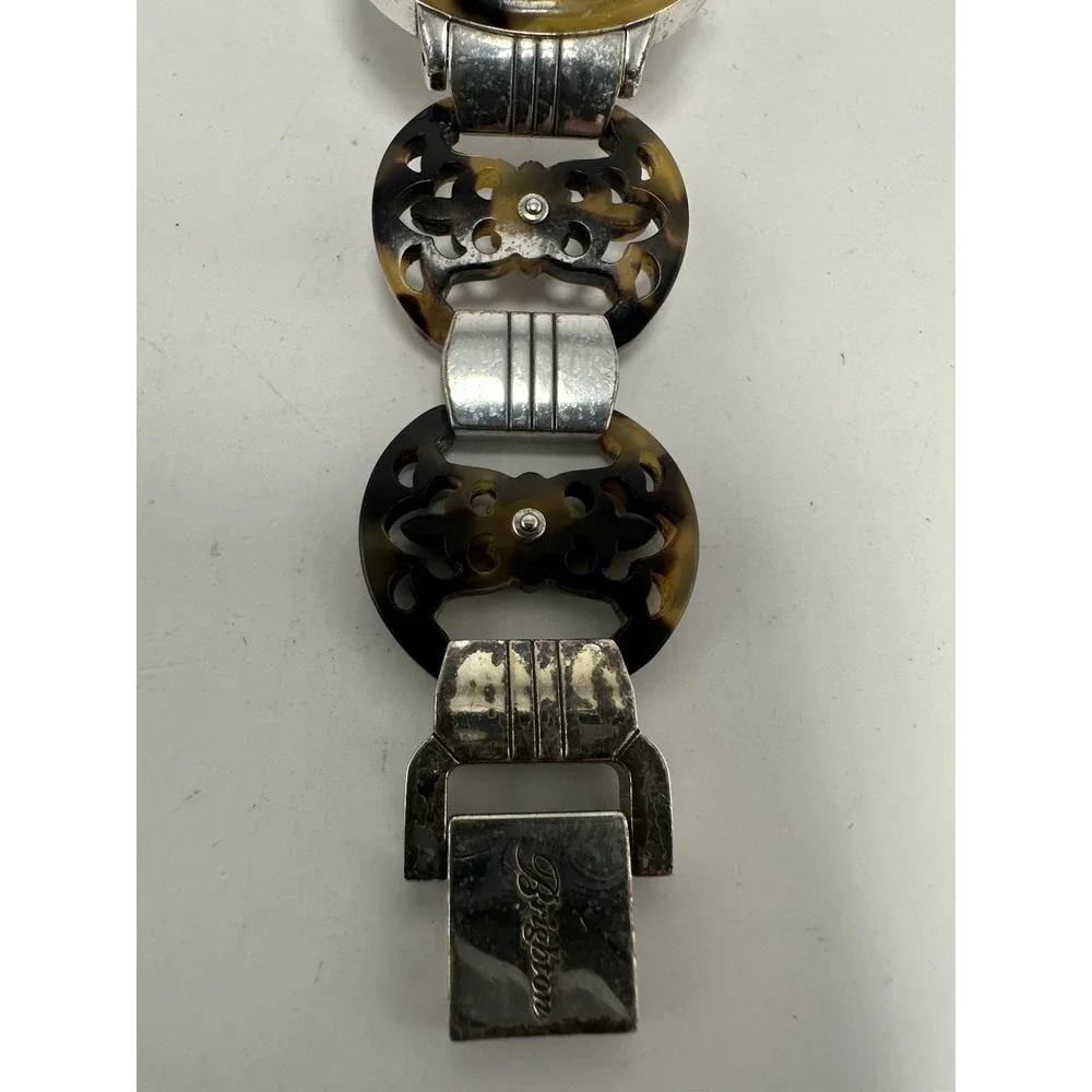 Brighton Monarch Ladies Watch New Battery TORTOISE 35MM‎ 6.75